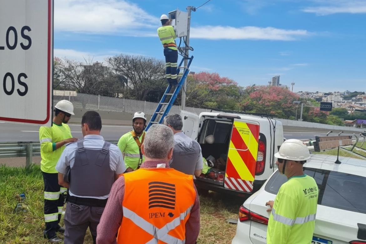 Em Franca, Ipem-SP verifica radar na rodovia Cândido Portinari, sentido norte