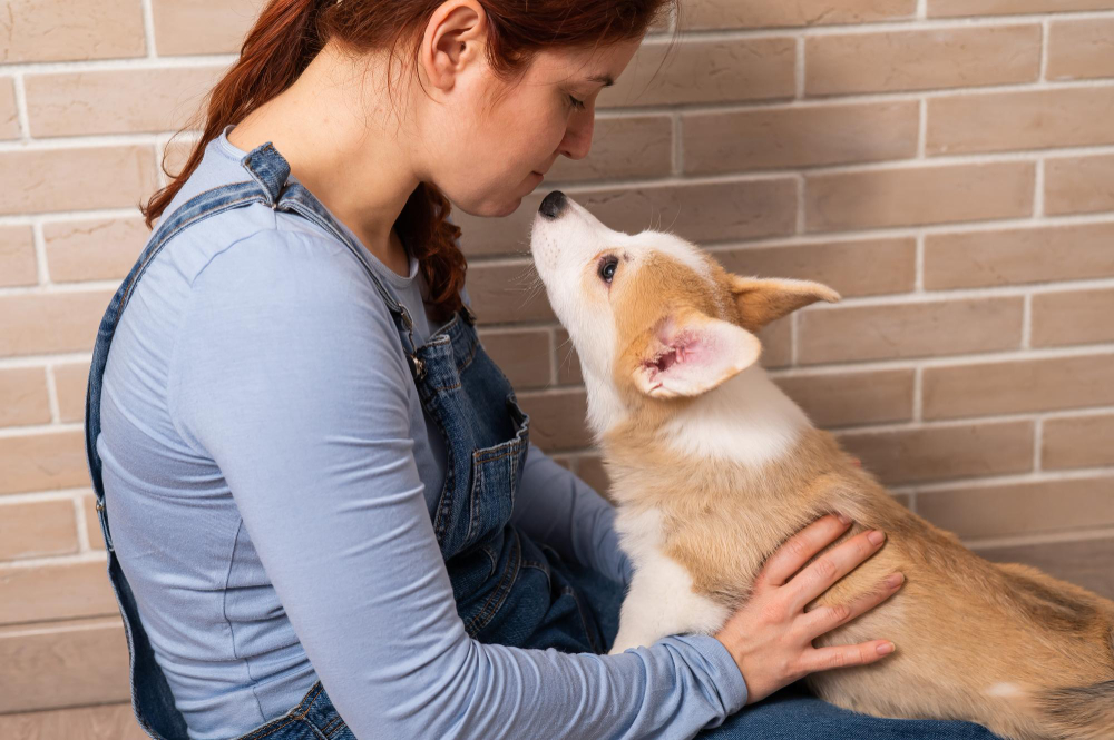 Cachorros carinhosos gostam de beijar com lambidas; mas será que é certo deixar?