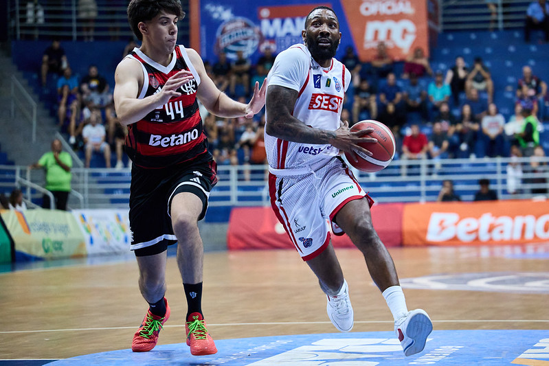 Sesi Franca é superado pelo Flamengo em noite atípica no Pedrocão pelo NBB: 86 a 72