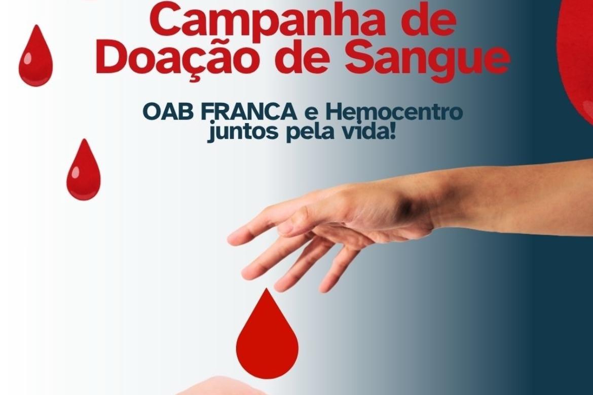 OAB Franca lança campanha de doação de sangue para reforçar estoque do Hemocentro