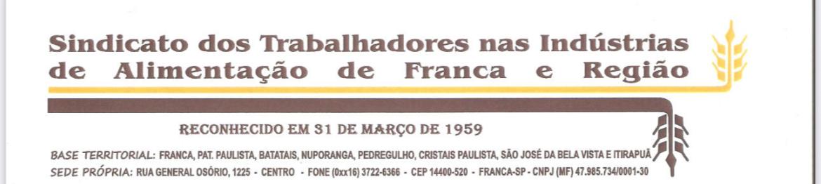 Sindicato dos Trabalhadores nas Indústrias de Alimentação de Franca e Região -Edital
