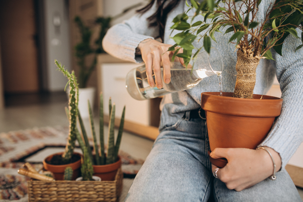 Truque que os jardineiros não falam: água gelada para revitalizar plantas murchas