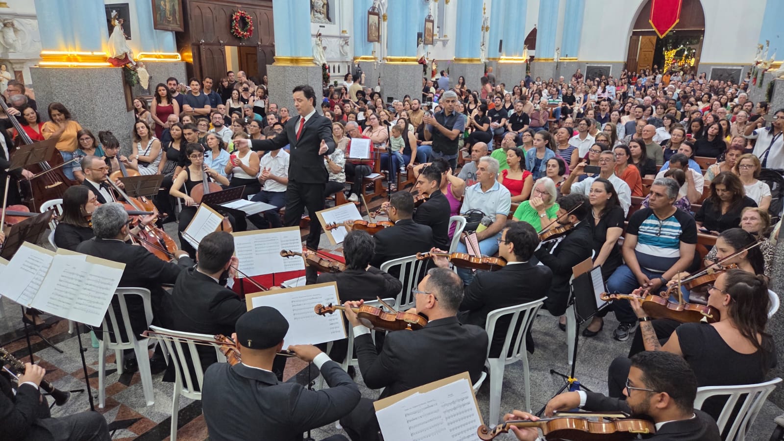 Música e fé: assim foi a apresentação da Orquestra Sinfônica de Franca na Catedral