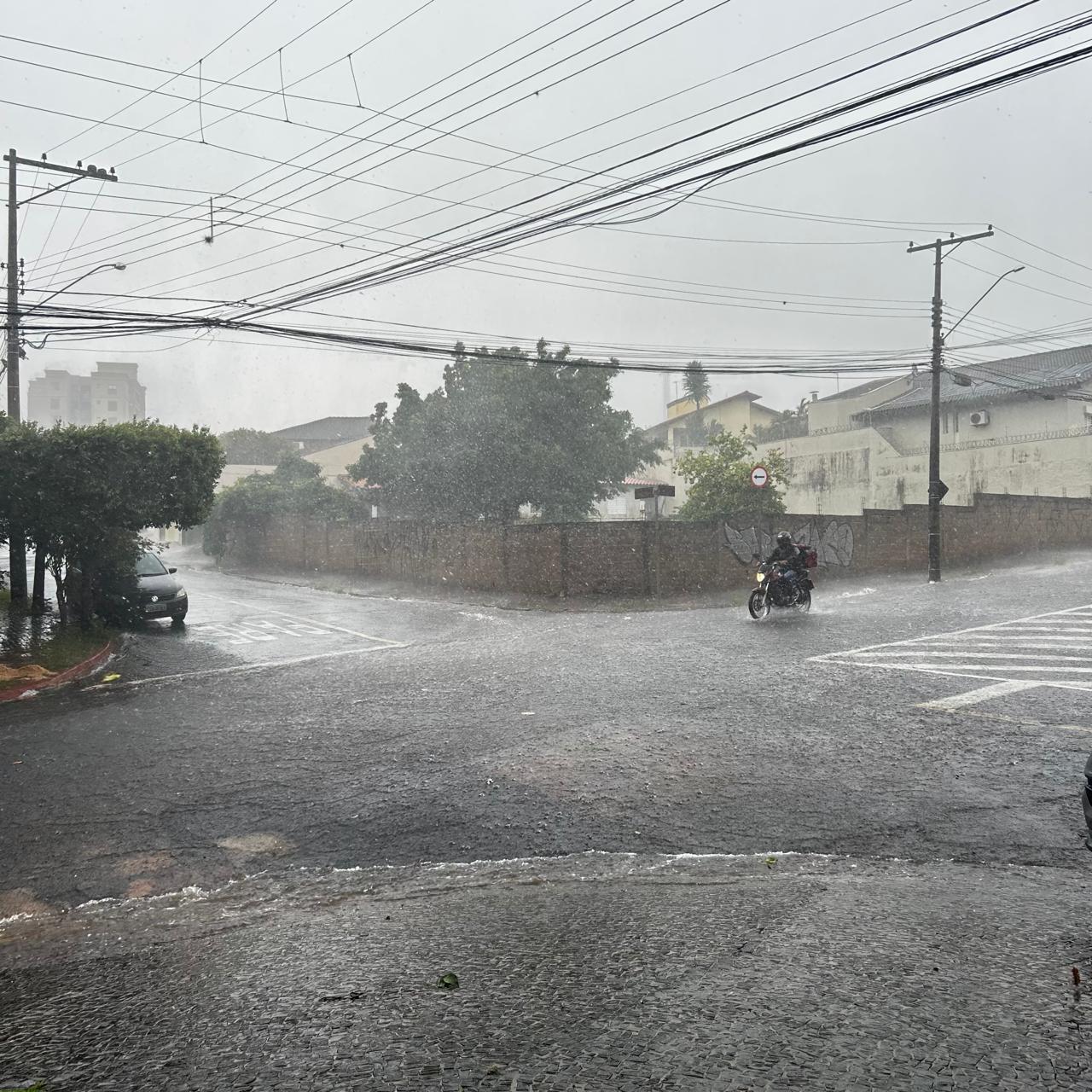 Segunda-feira começa pelando em Franca e termina com “chuva de gelo”. Veja vídeos!