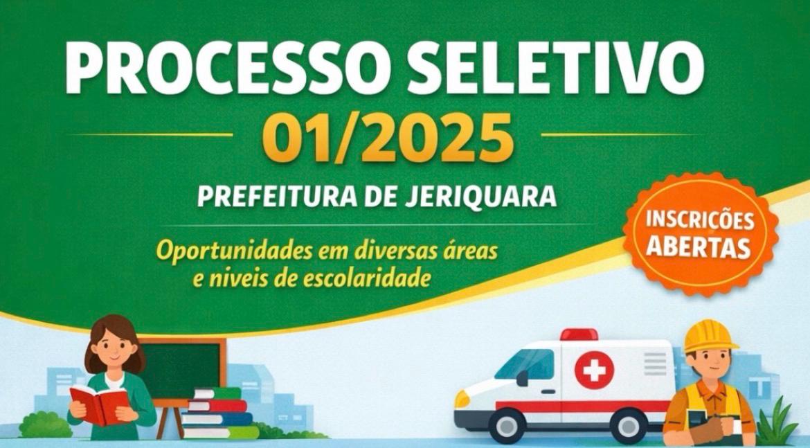Prefeitura de Jeriquara abre concurso público: veja os cargos e salários