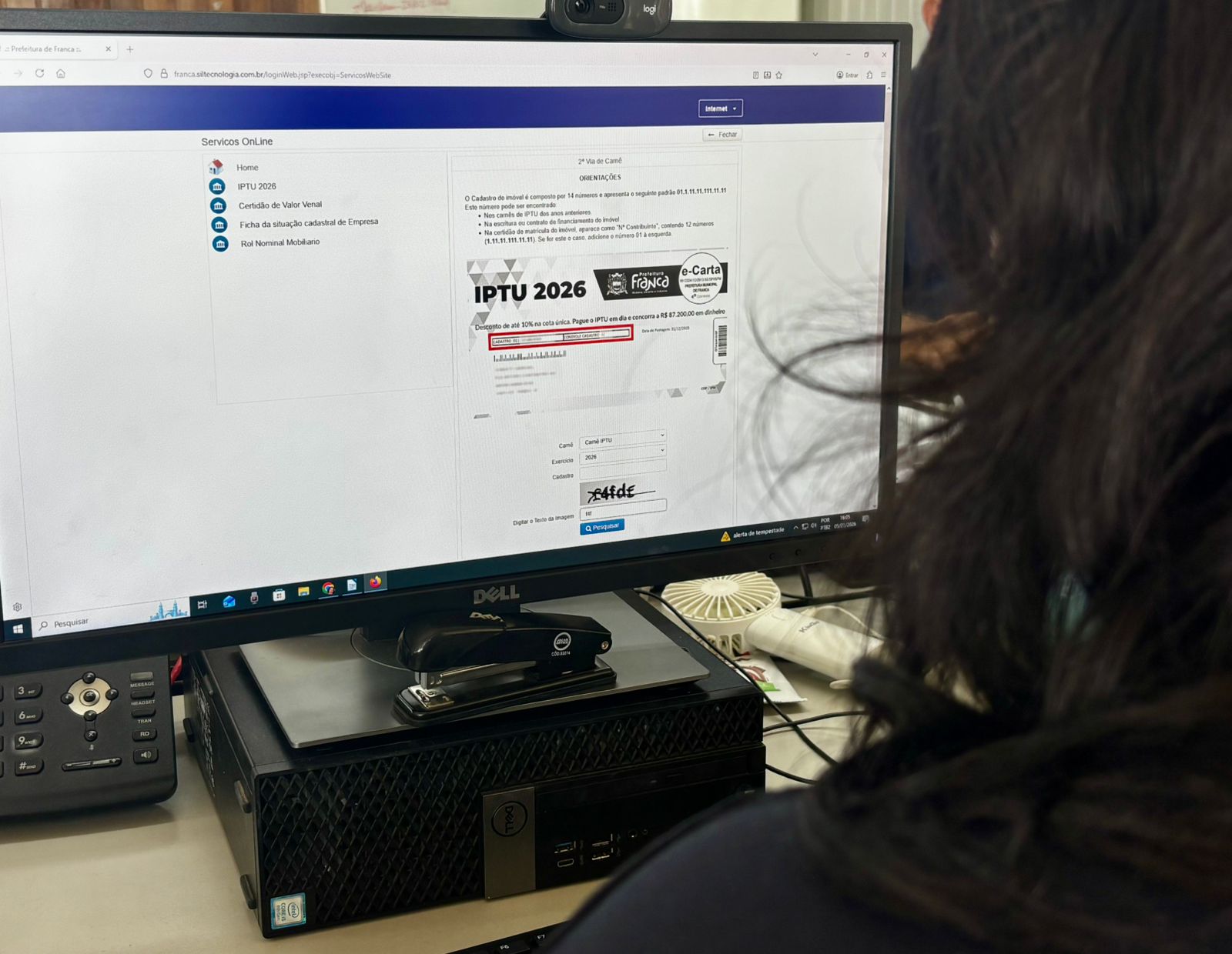 Franca libera IPTU 2026 com até 10% de desconto para pagamento à vista