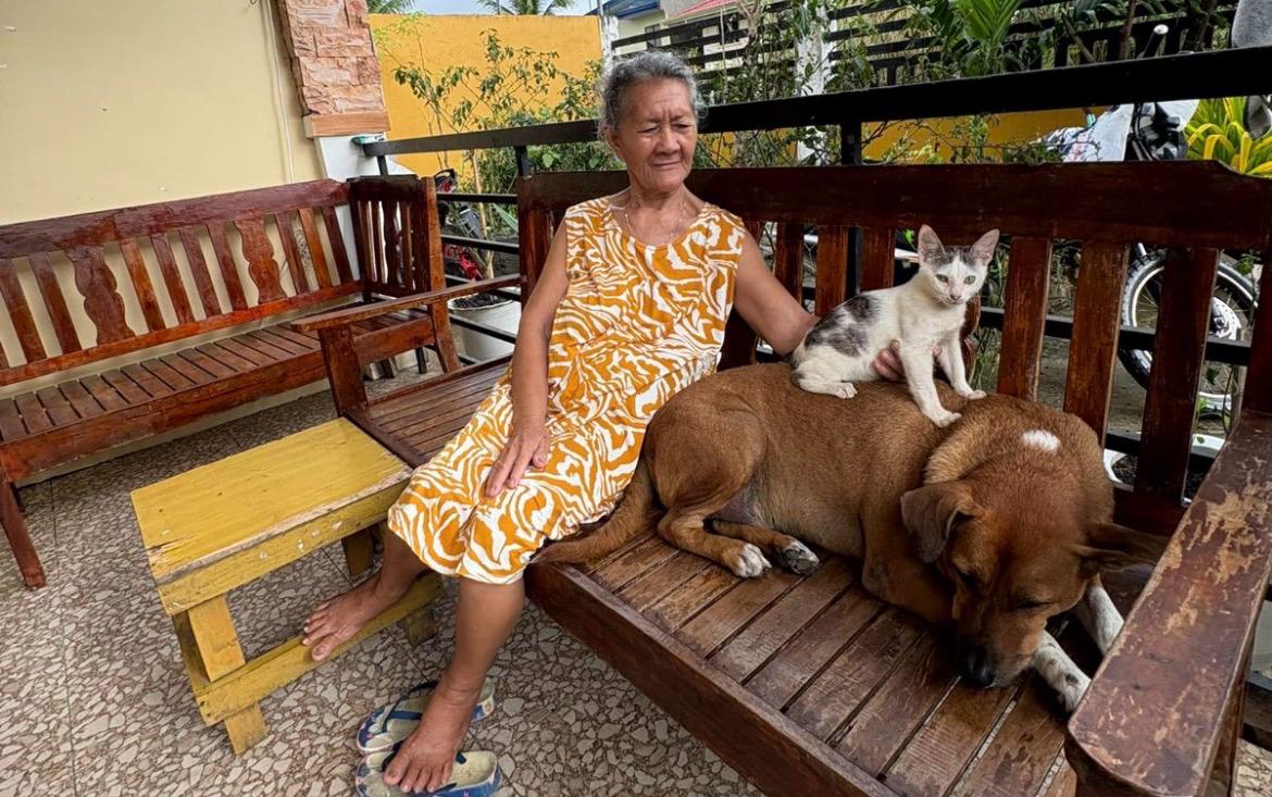 Câmera flagra gesto de avó para confortar seu pet idoso e cena comove 19 milhões
