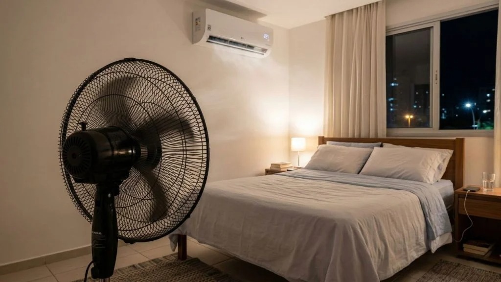 Quanto custa deixar o ar-condicionado ligado por 8 horas à noite todos os dias?