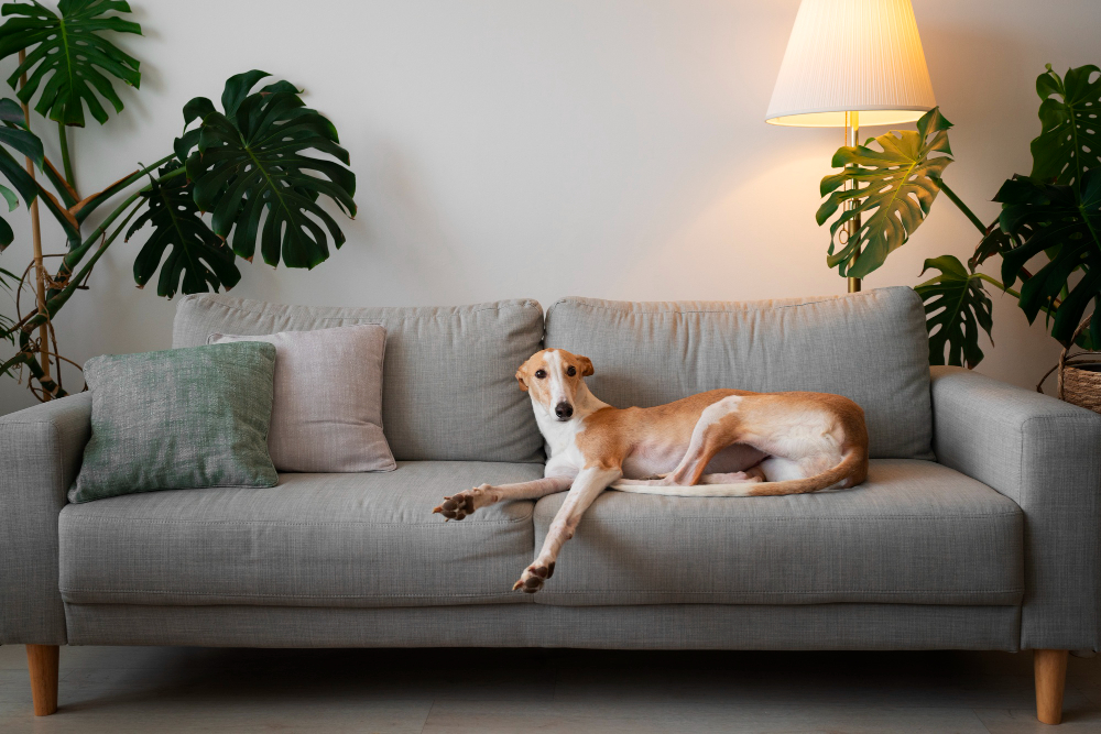 Casa pet friendly começa pela higienização correta dos estofados, diz especialista