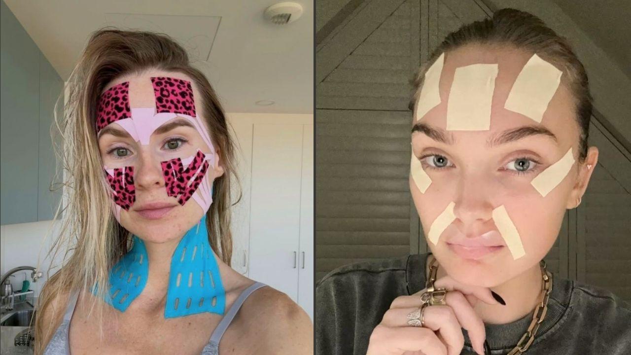 Face taping funciona? Entenda a técnica que promete efeito lifting imediato