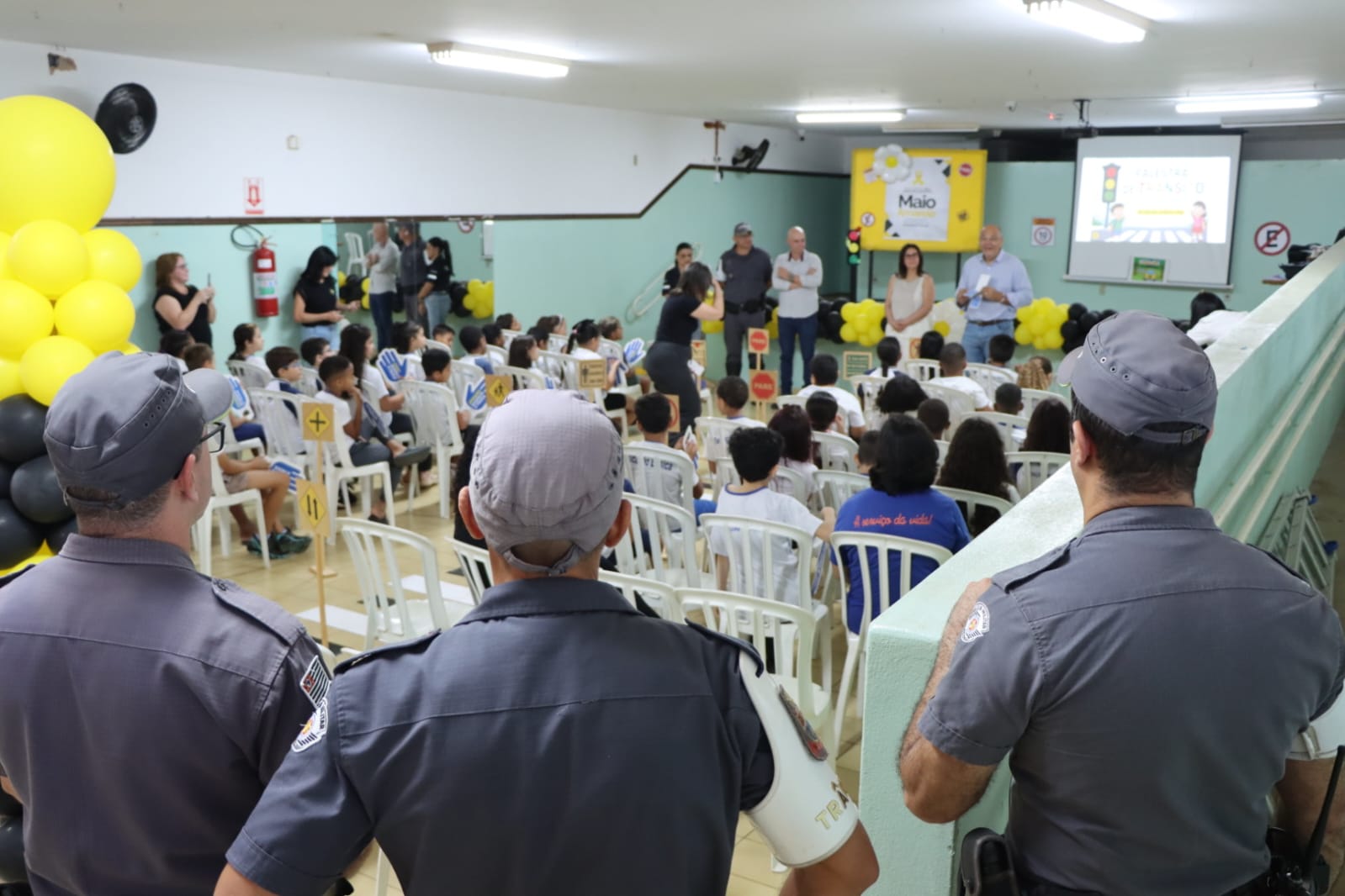 Campanha Maio Amarelo mobiliza alunos e reforça alerta no trânsito em Franca