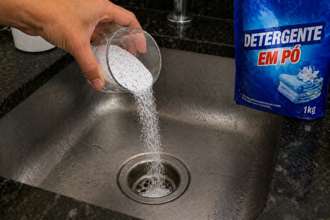 Despeje um copo na pia à noite: de manhã o cano está desentupido sem nenhuma química