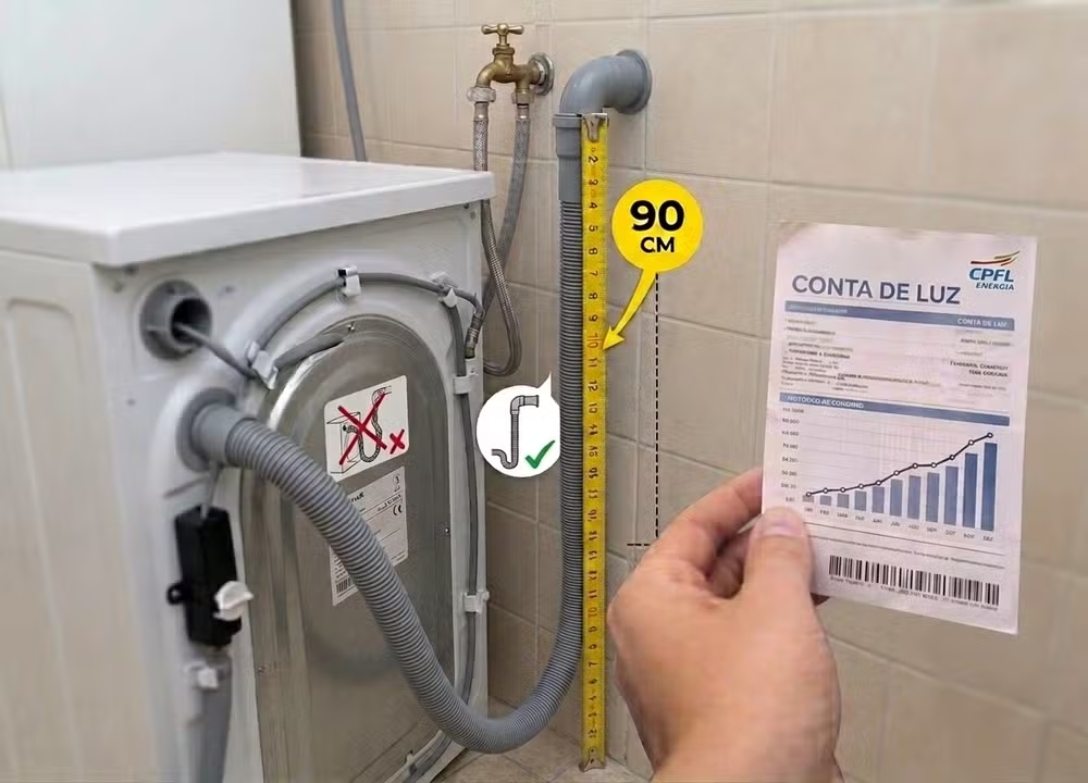 Saiba qual é o erro na máquina de lavar que faz a conta de água disparar