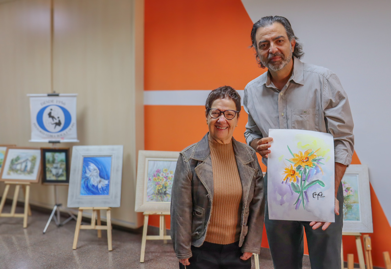 Maria Goret Chagas leva sua exposição “Arte e Inclusão” para a sede da Acif