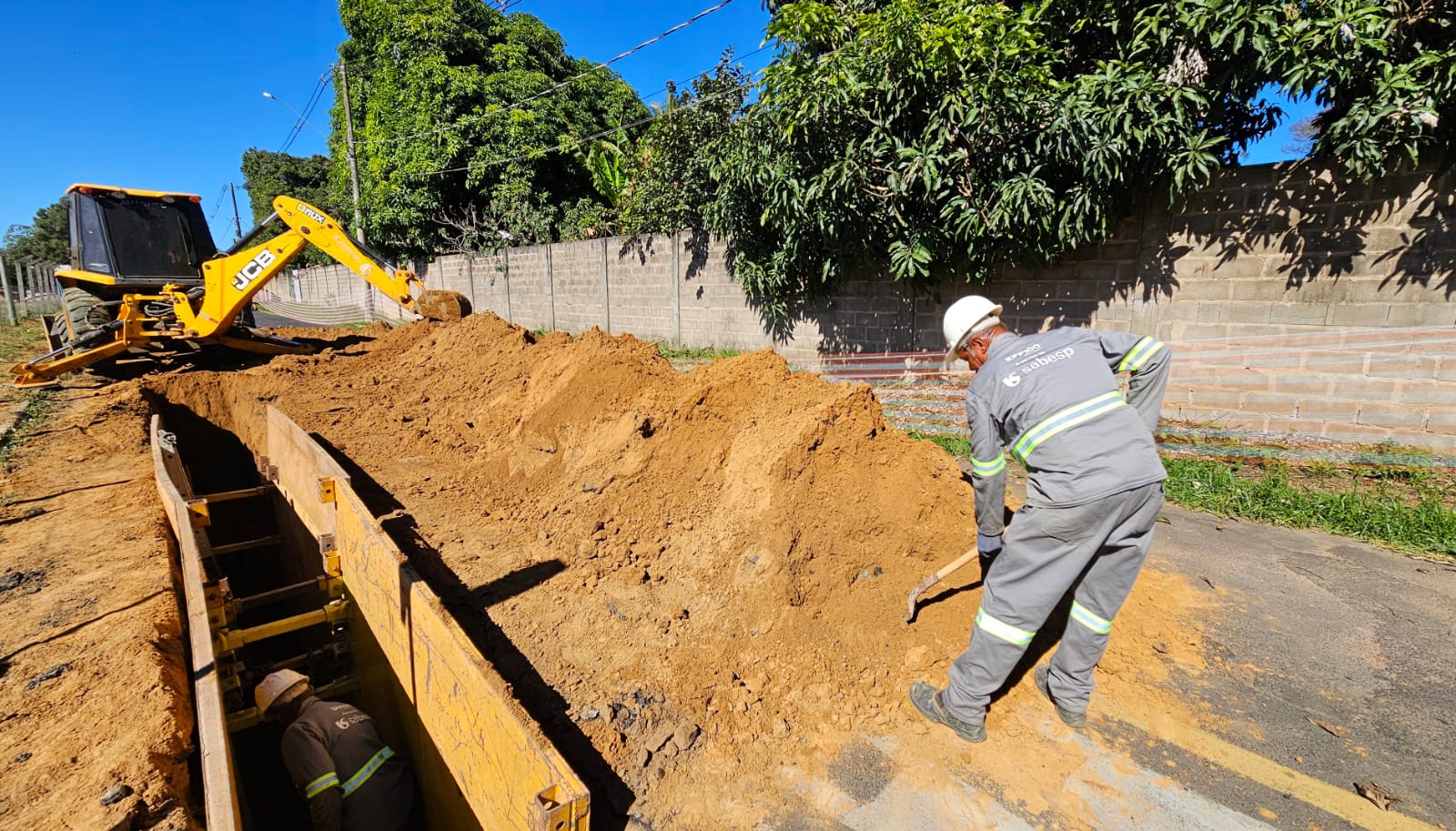 Depois de muitos anos, Recreio Campo Belo recebe 12 kms de rede de esgotos da Sabesp