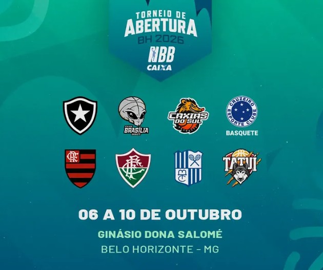 Sem Sesi Franca, Torneio de Abertura do NBB terá oito equipes em Belo Horizonte