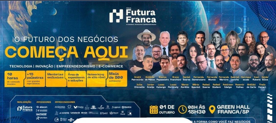 Sebrae Franca apoia fórum de inovação e e-commerce com ingresso grátis aos parceiros