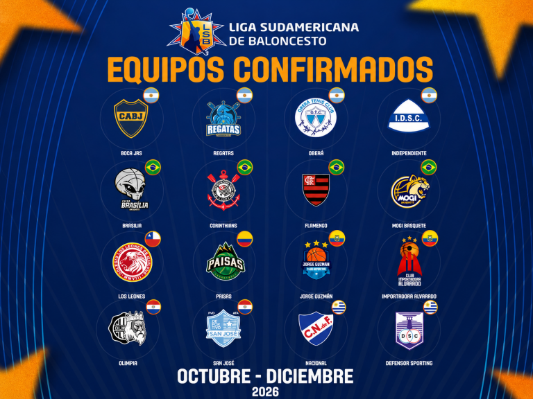 Sem Franca: Liga Sul-Americana terá Brasília, Corinthians, Flamengo e Mogi em quadra