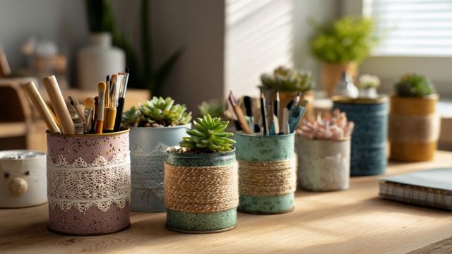 Como transformar uma lata velha em decoração com cara de objeto de loja chique